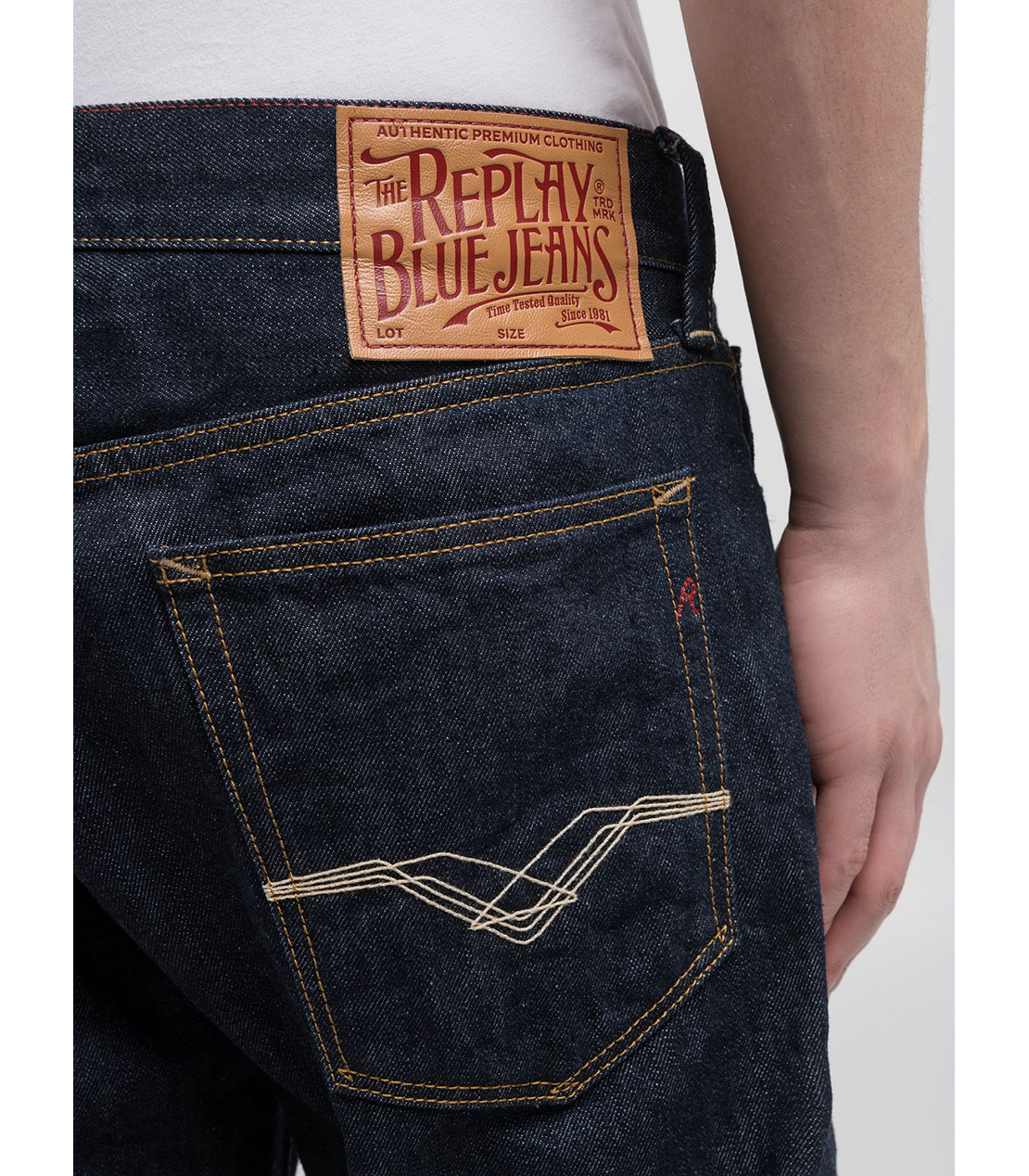 ストレートフィットDERYCK オーセンティック リジットデニム 詳細画像 ダークブルー 5